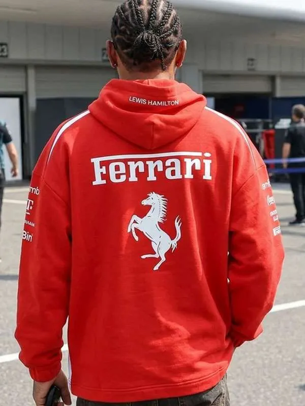 Lewis Hamilton Japanese Grand Prix Red Hoodie thumbnail 2