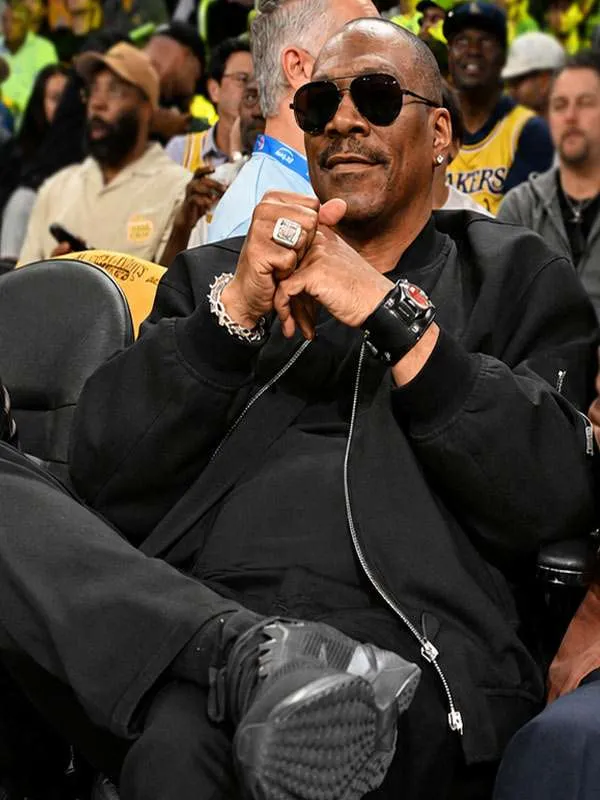 Eddie Murphy Black Bomber Jacket