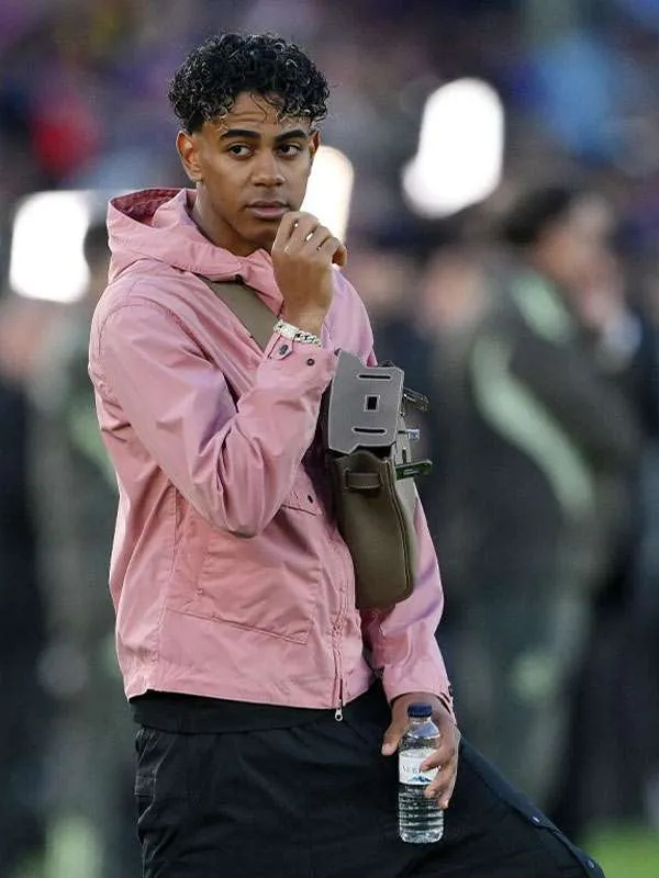 Lamine Yamal 2026 Hooded Pink Jacket thumbnail 2