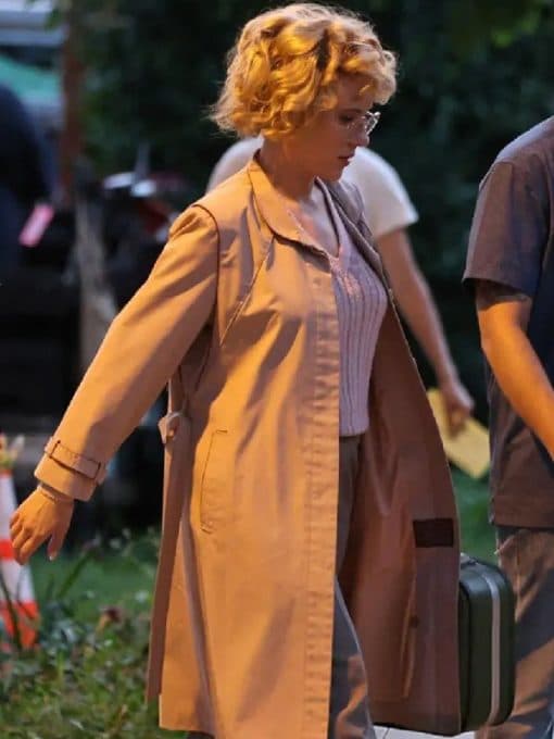Paper Tiger Scarlett Johansson Beige Cotton Coat thumbnail 3