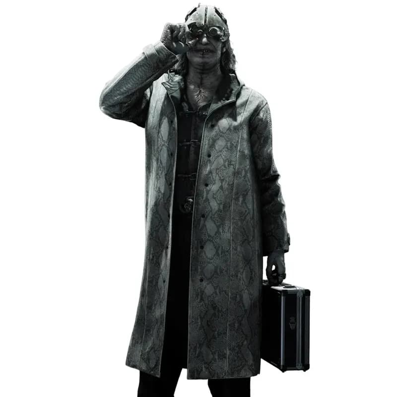 Resident Evil Requiem Victor Gideon Snakeskin Pattern Coat