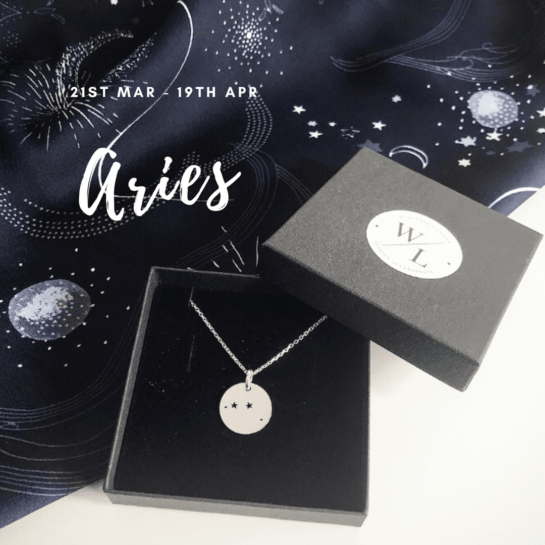 Sterling Silver Aries Constellation Necklace