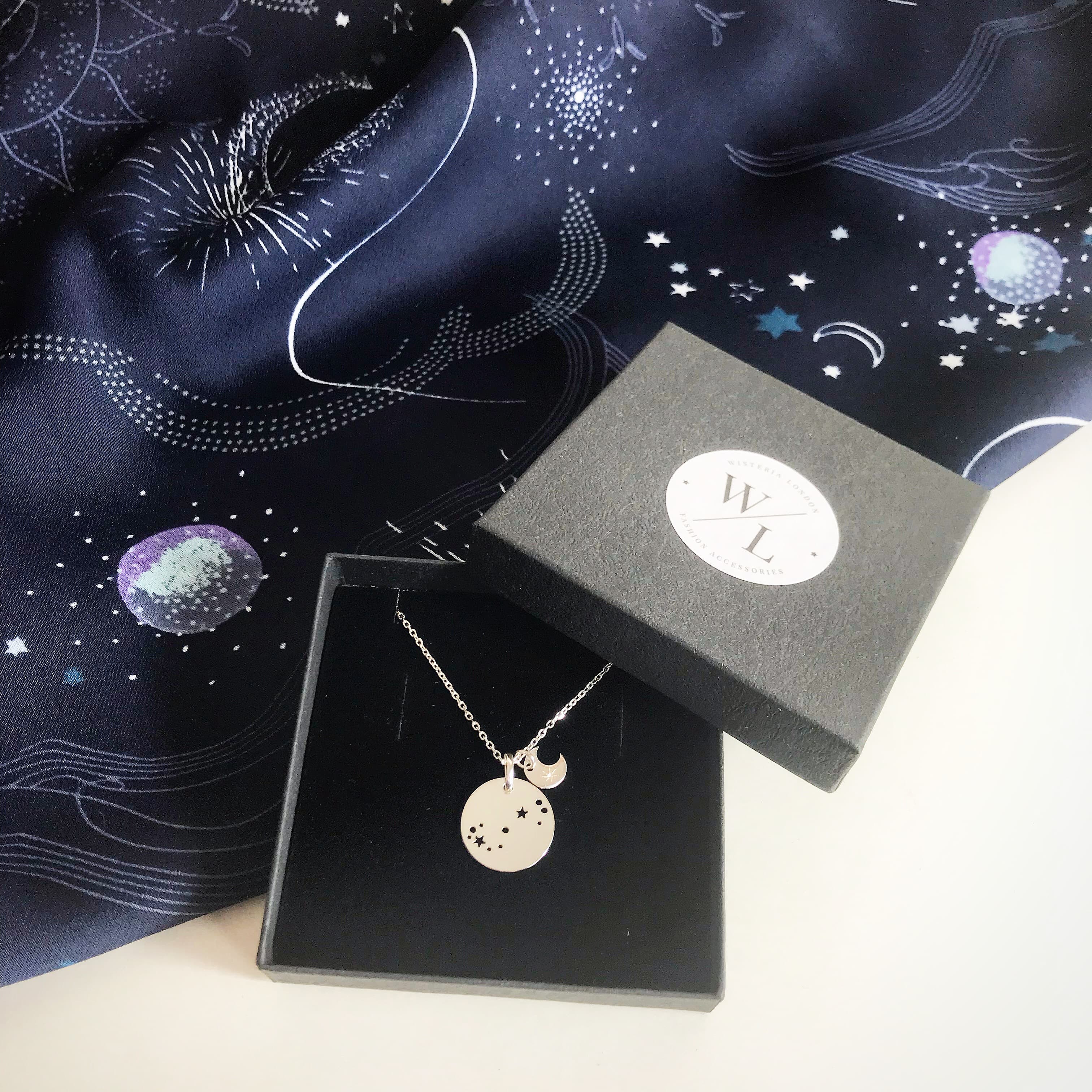 Sterling Silver Scorpio Constellation Necklace thumbnail 2