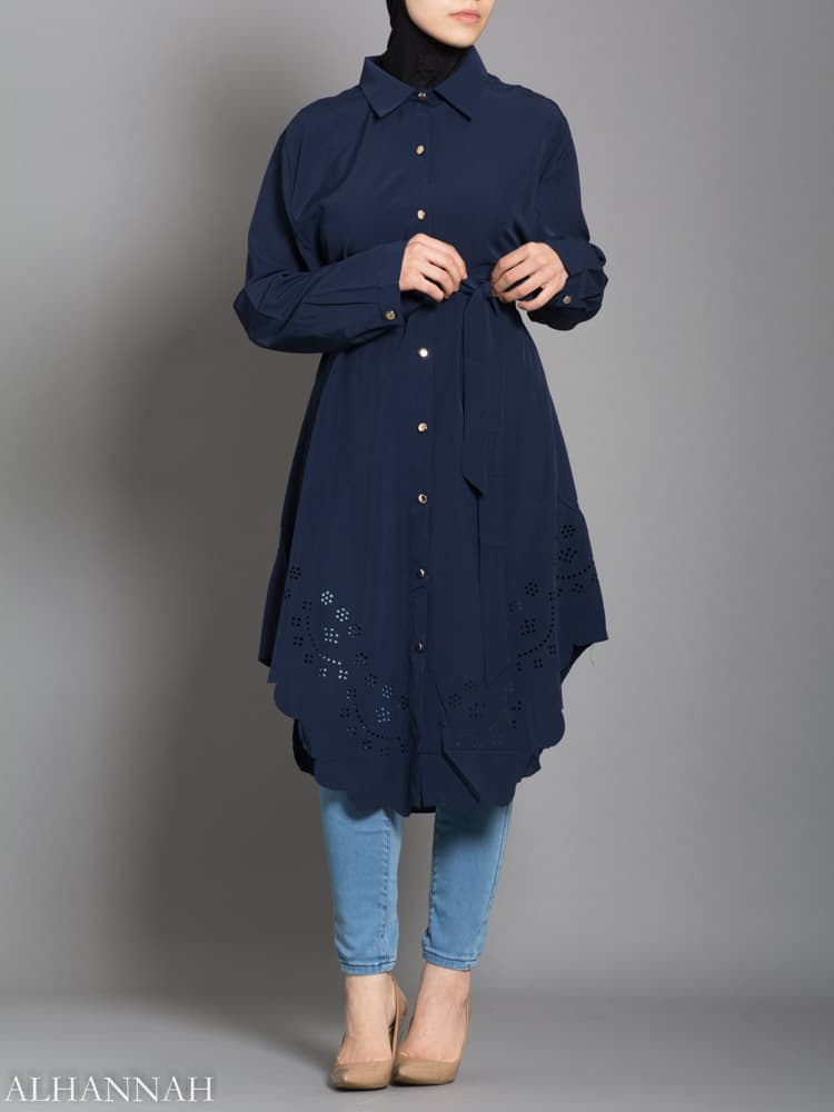 Floral Cut-Out Tunic | ST608