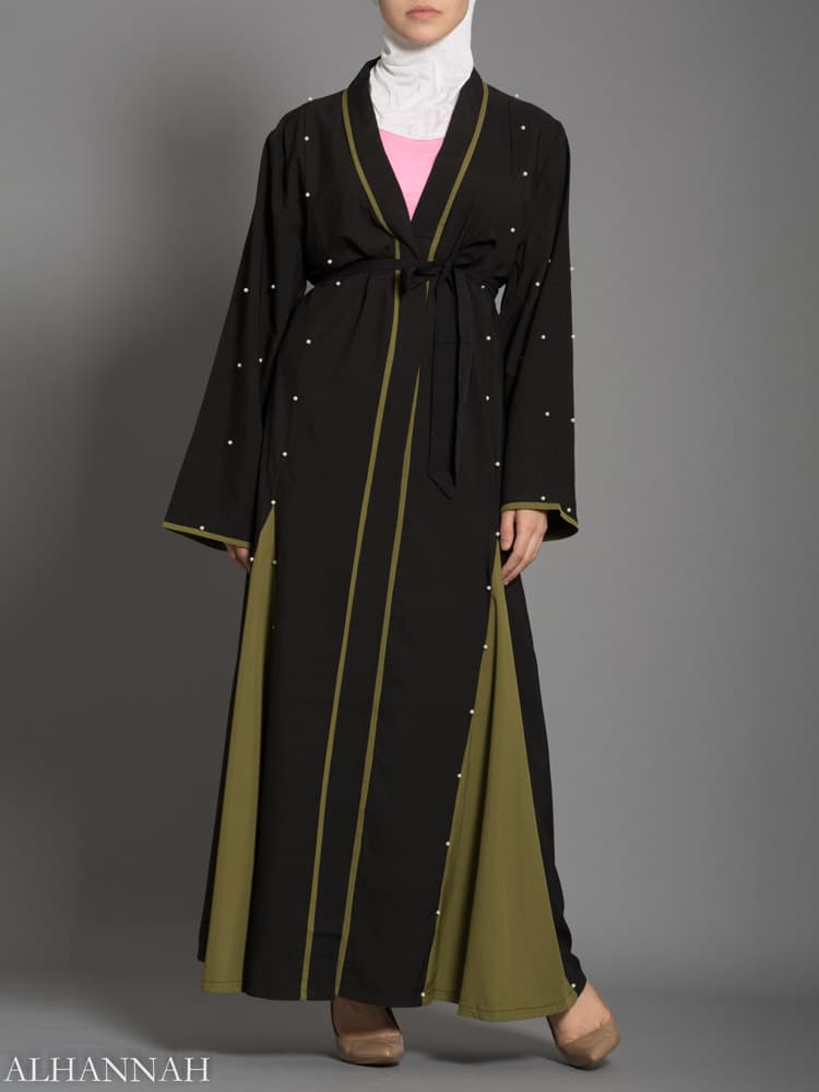 Open Abaya with Side Panels | AB733