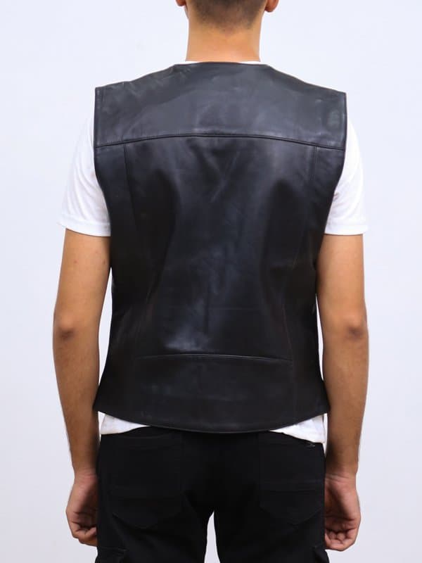 Auden Black Leather Vest thumbnail 2