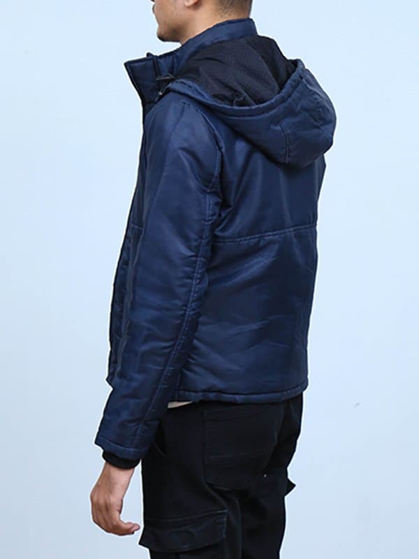 Alps Blue Hooded Windbreaker Jacket thumbnail 4