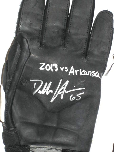 Dallas Hendrikson Rutgers Scarlet Knights Game Worn & Signed Nike Gloves thumbnail 2