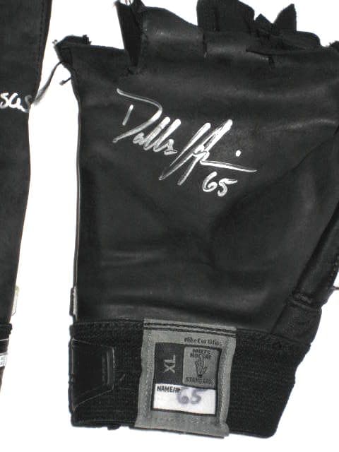 Dallas Hendrikson Rutgers Scarlet Knights Game Worn & Signed Nike Gloves thumbnail 3