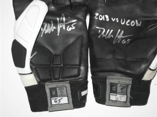 Dallas Hendrikson Rutgers Scarlet Knights Game Worn & Signed Nike Gloves thumbnail 3
