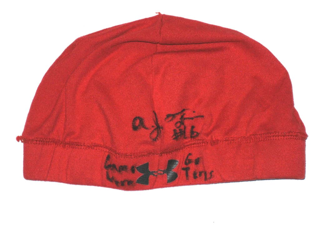 AJ Francis Maryland Terrapins Game Worn & Signed “Go Terps” Under Armour Skull Cap