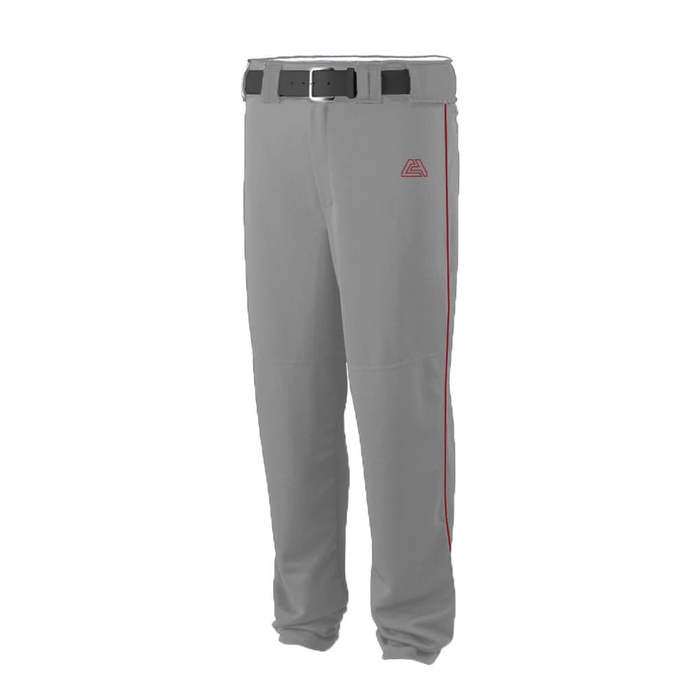 CA Stock Pants – Warm Grey with Red Piping