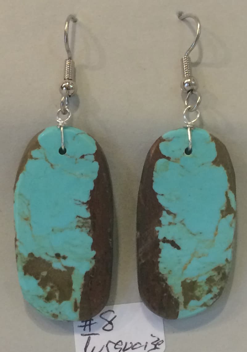 Earrings Reversible #8 Turquoise