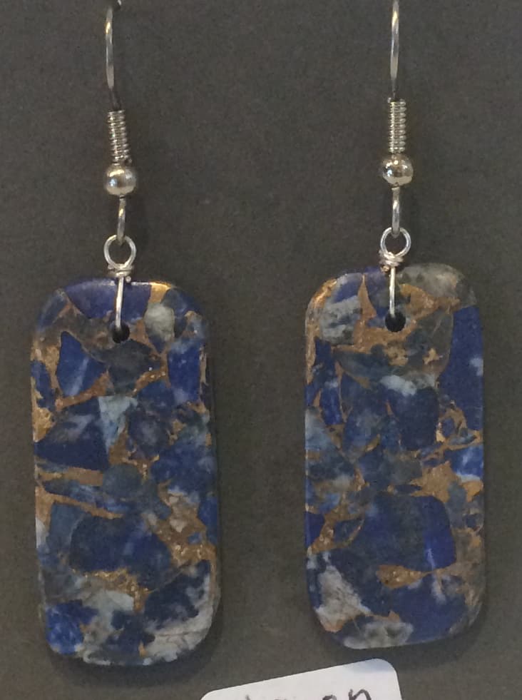 Earrings Lapis