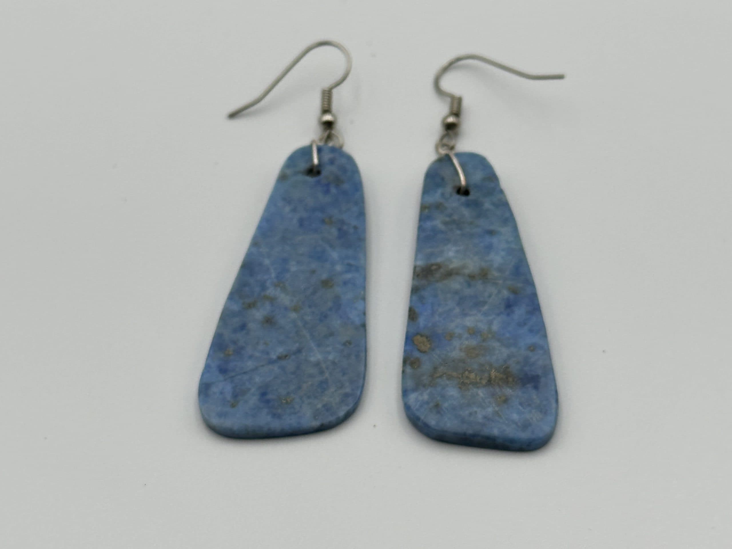 Earrings Large Slab Lapis
