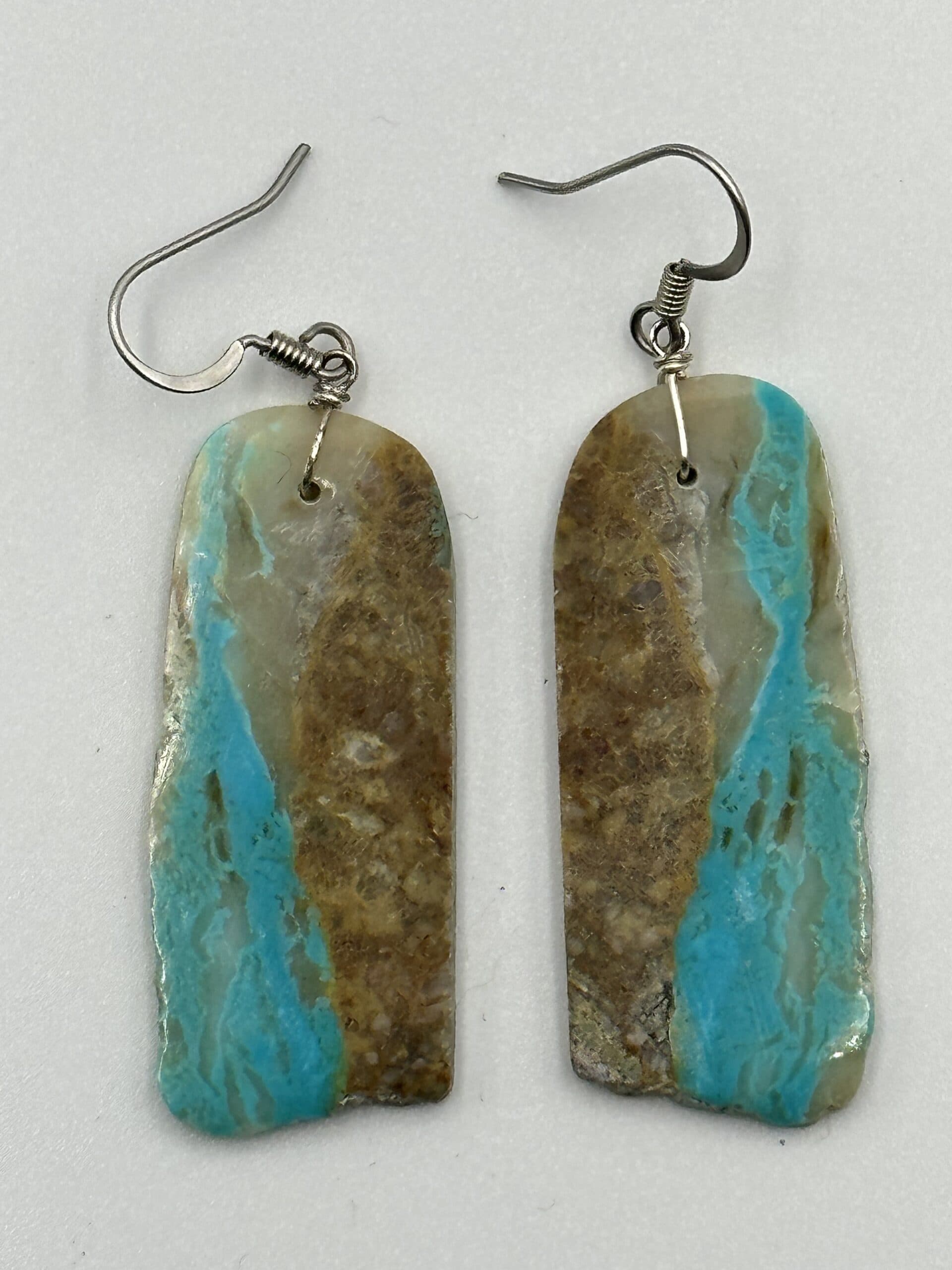 Earrings Royston Turquoise Medium Slabs