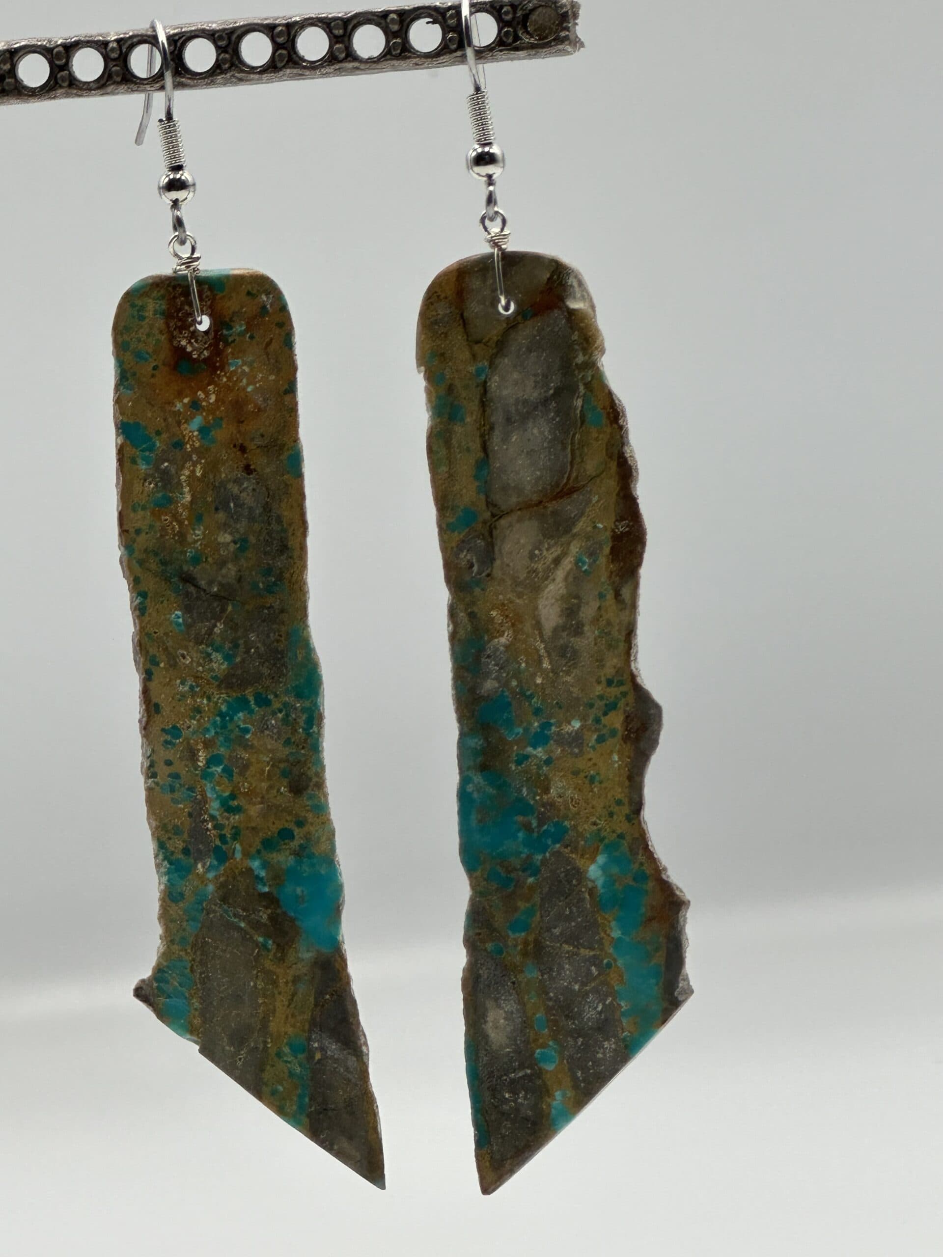 Earrings Boulder Turquoise Large Slab thumbnail 3