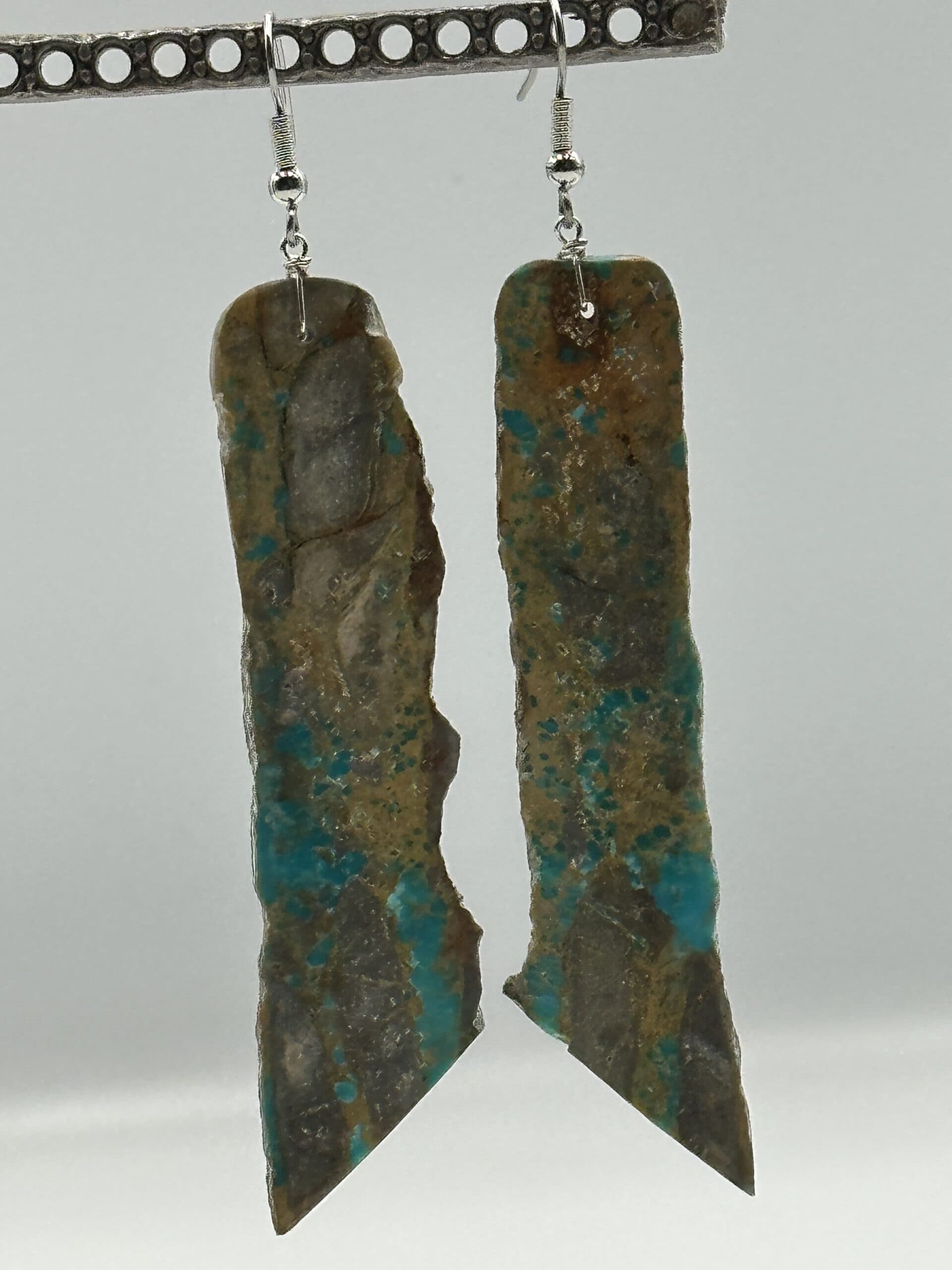 Earrings Boulder Turquoise Large Slab thumbnail 2