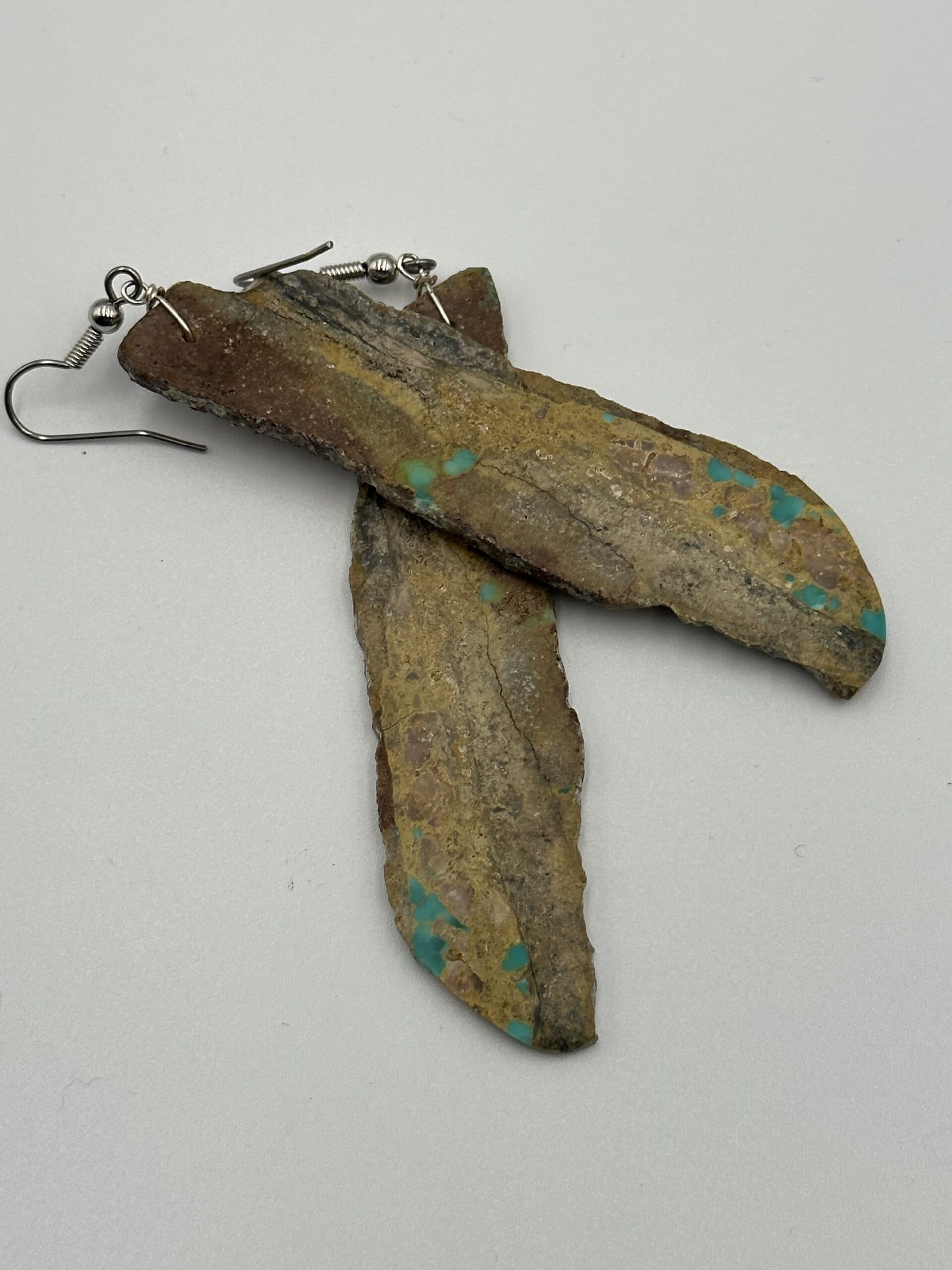 Earrings Boulder Turquoise Large Slabs thumbnail 2