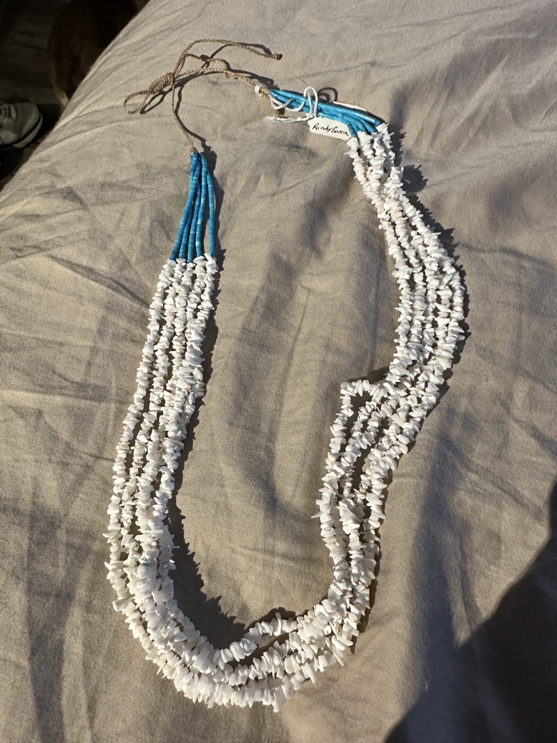Necklace Five Strand Angel Skin Coral