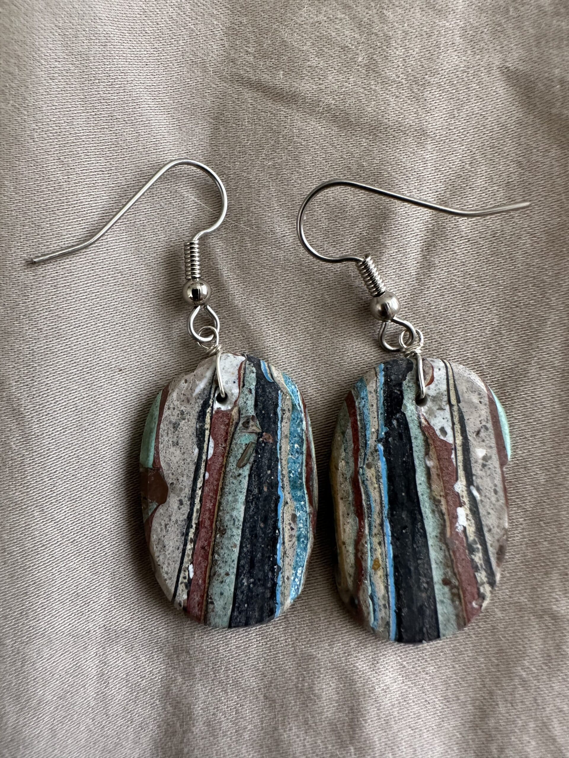 Earrings Rainbow Silica Oval thumbnail 2
