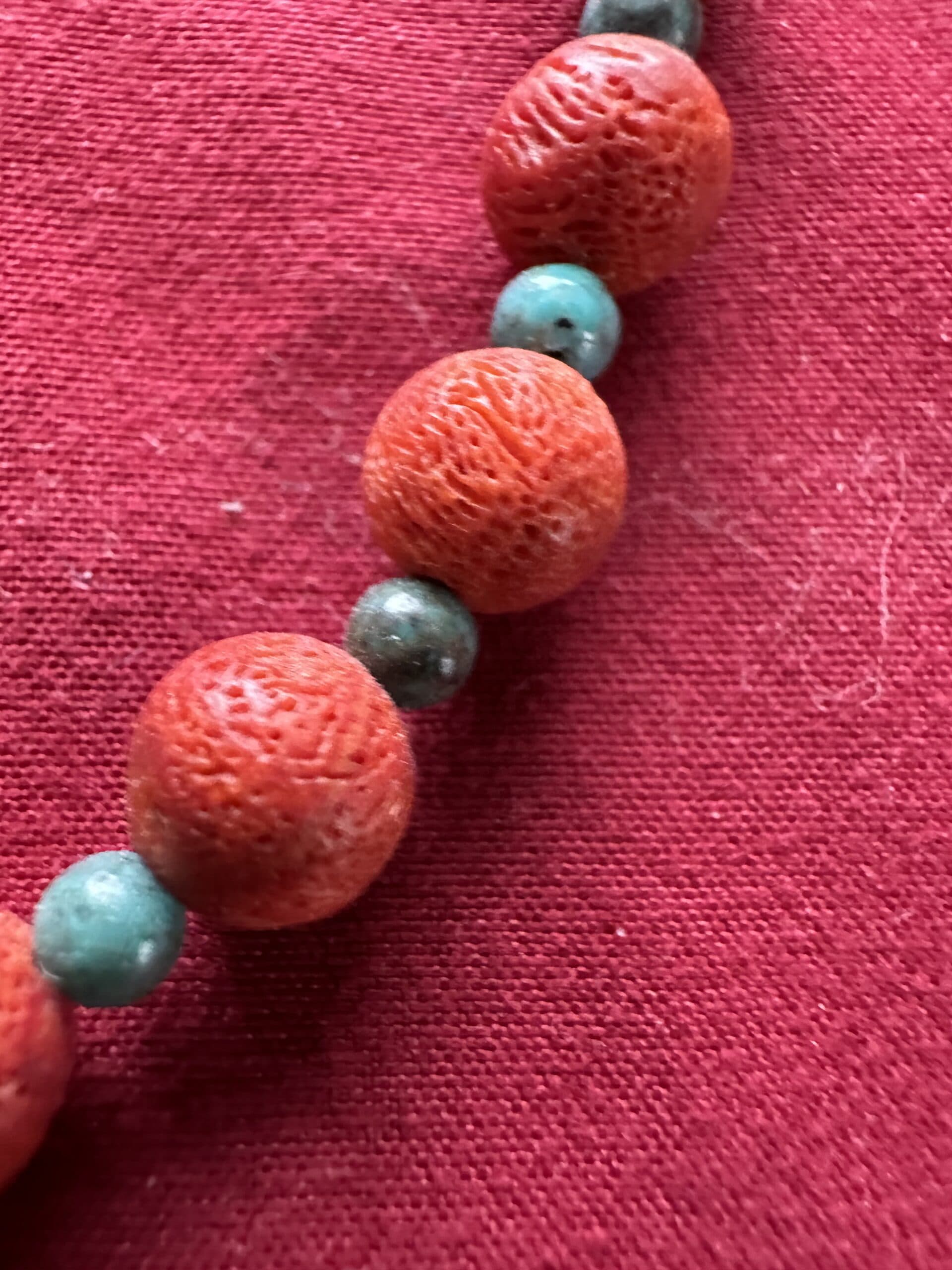 Necklace Coral & Turquoise thumbnail 2