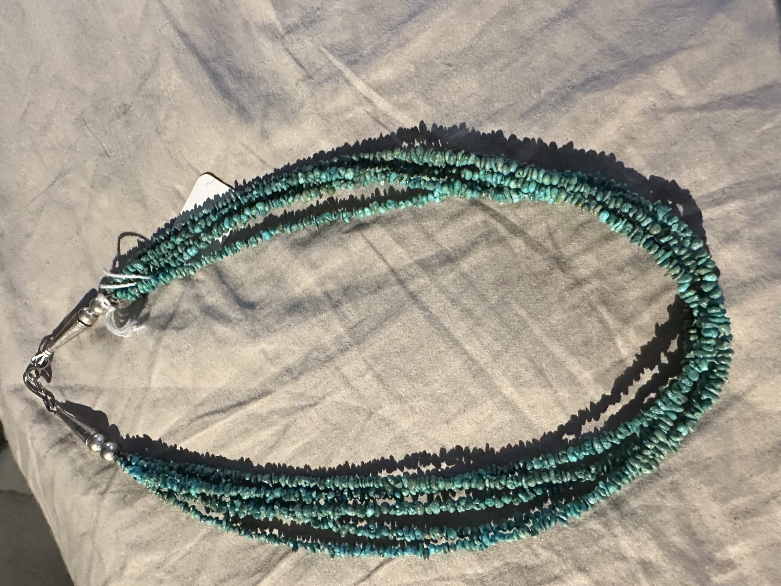 Necklace Five Strand Kingman Turquoise