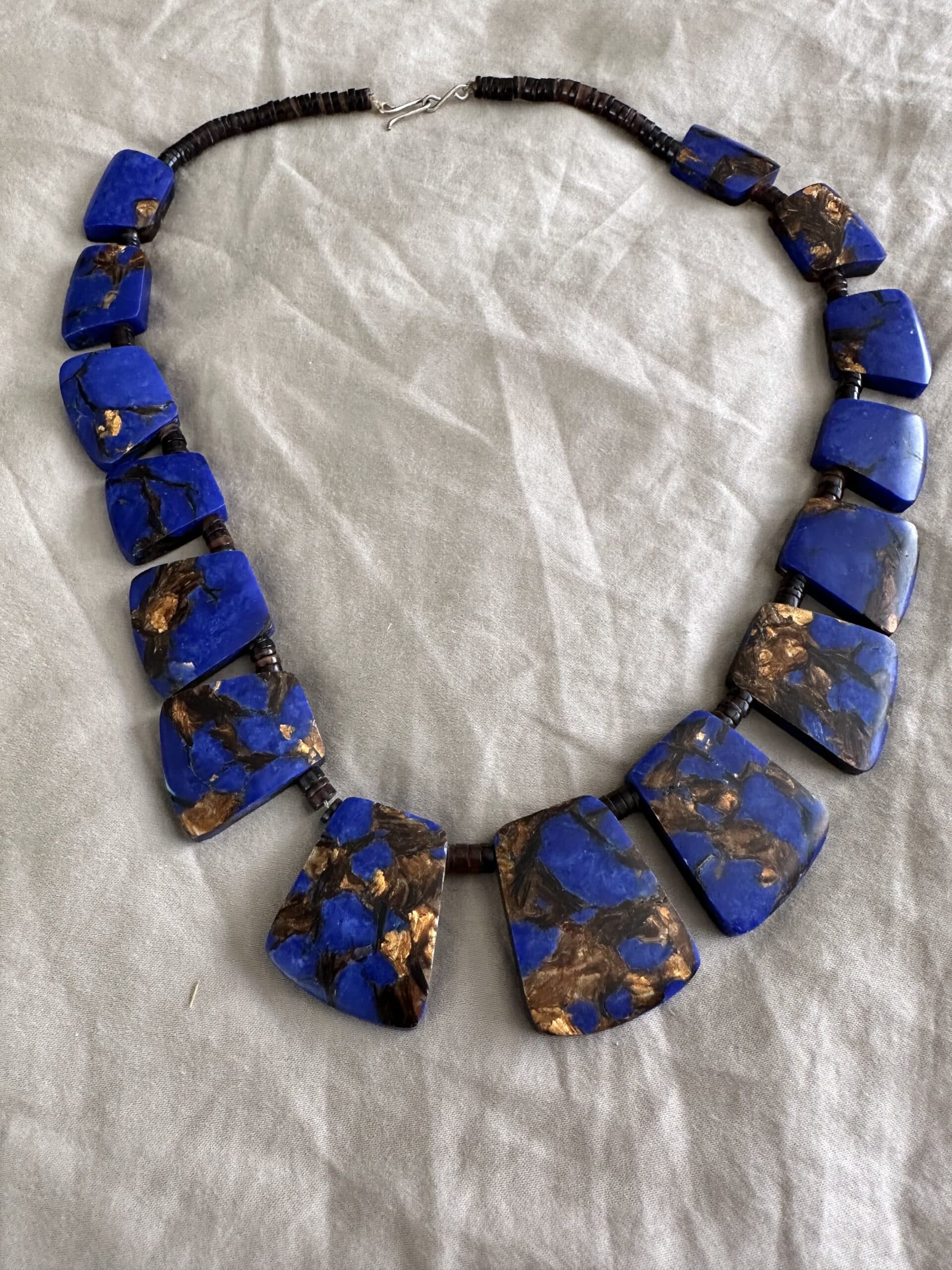 Necklace Lapis Bronzite thumbnail 3