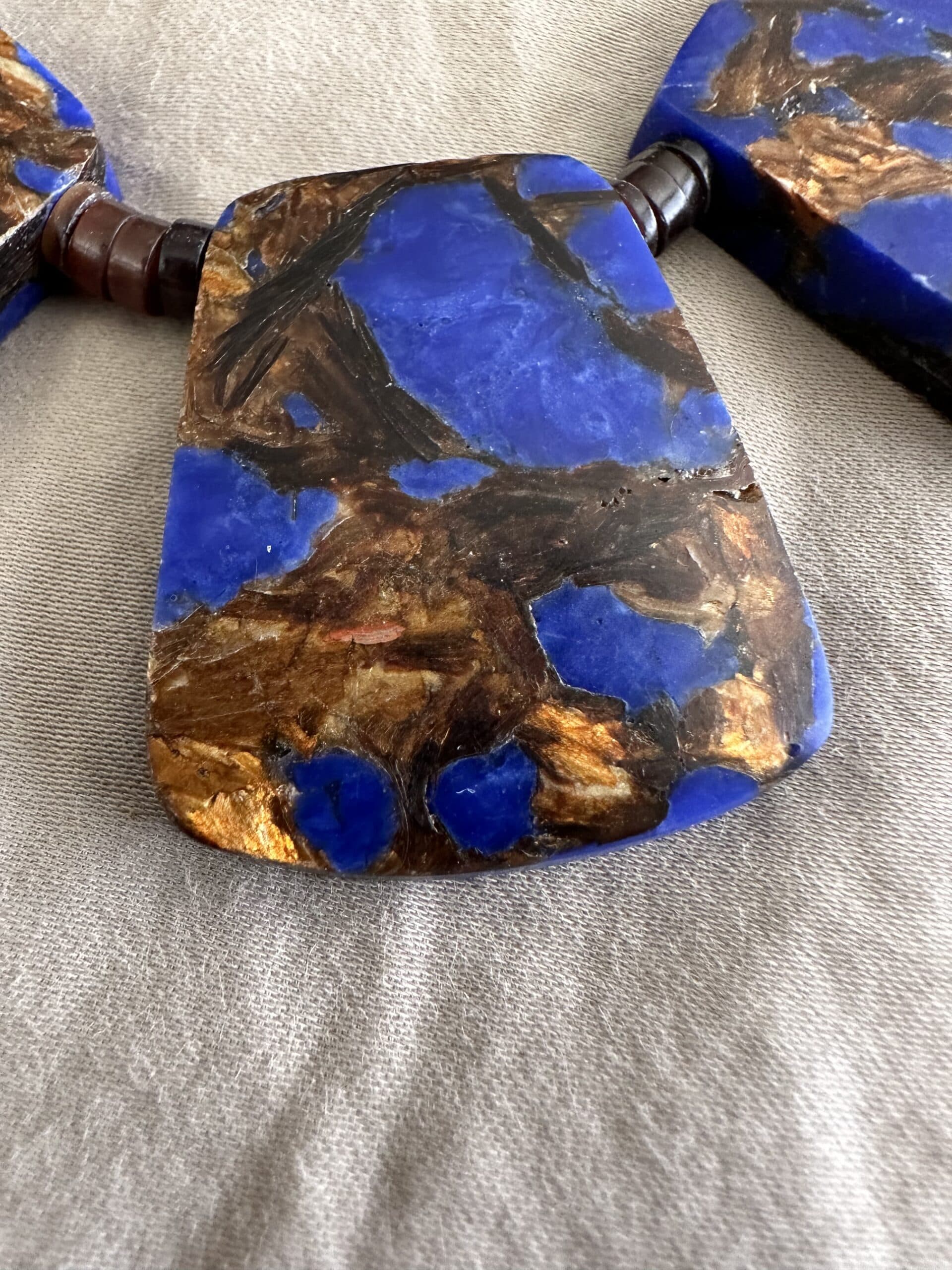 Necklace Lapis Bronzite thumbnail 2