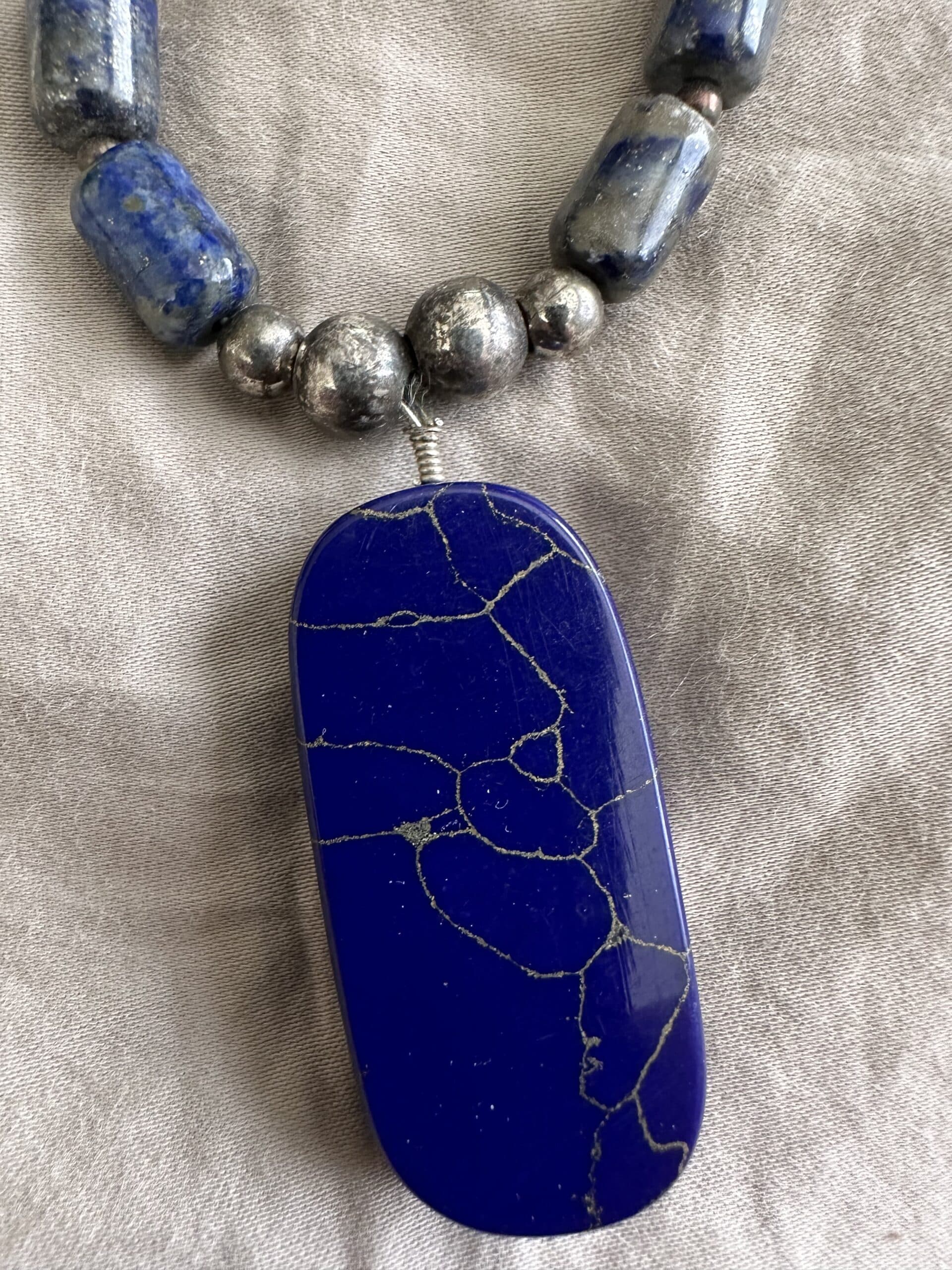 Necklace Lapis With Pendant thumbnail 3