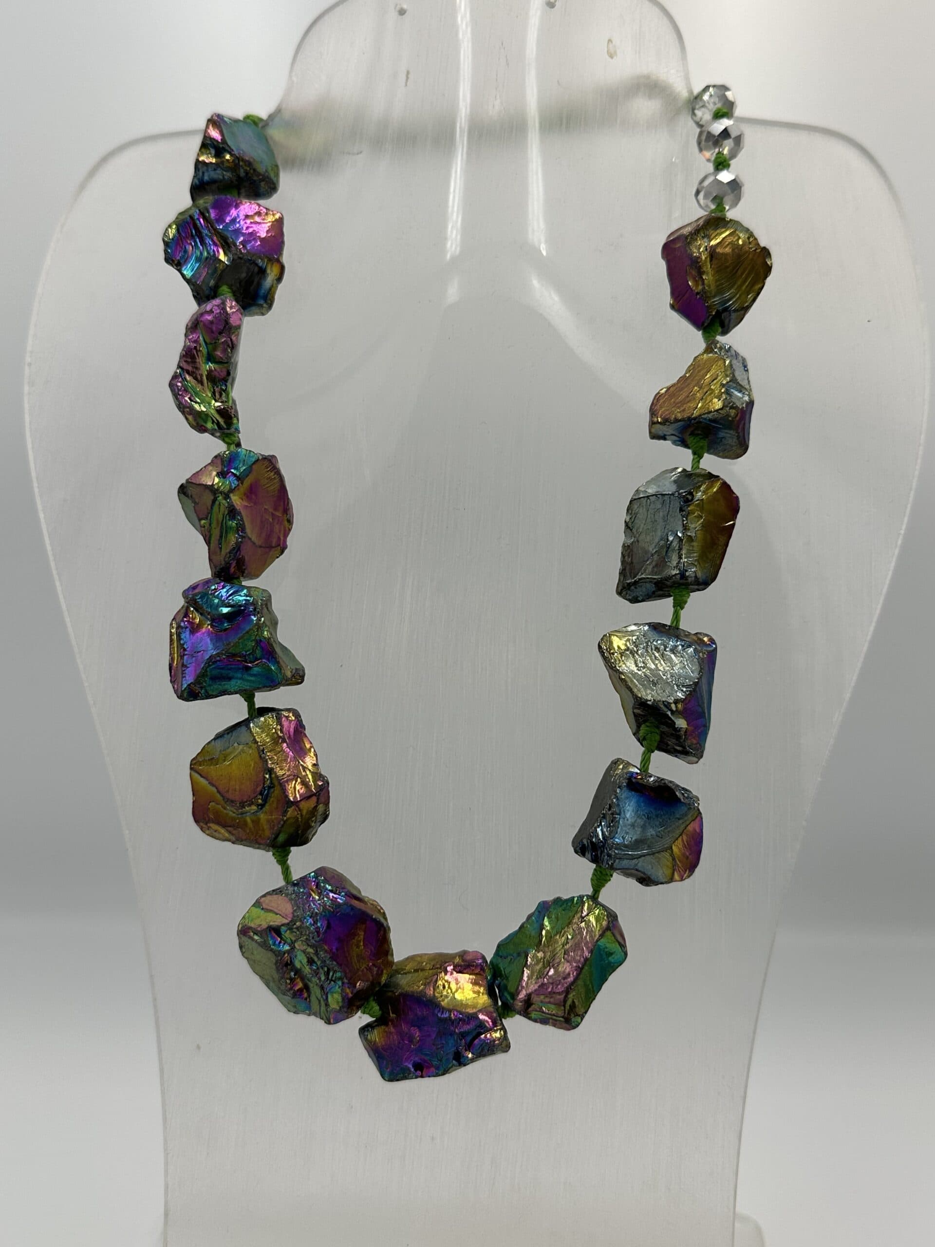Necklace Chunky Agate Quartz