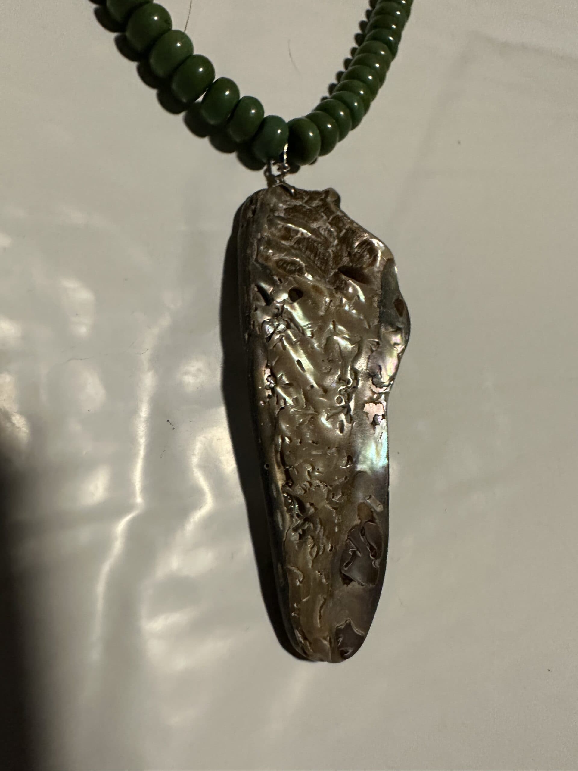 Necklace Kingman Turquoise Abalone Pendant thumbnail 2