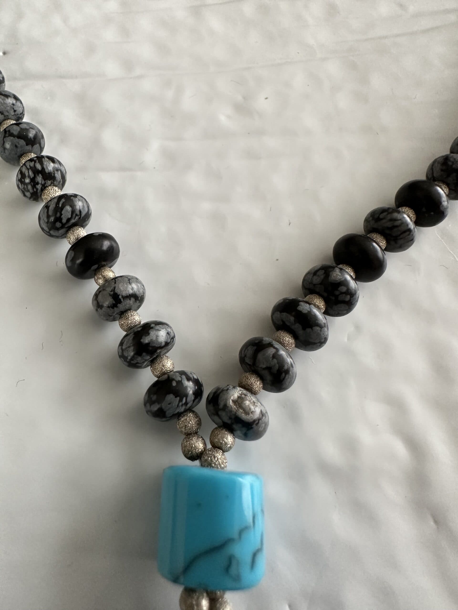 Necklace Obsidian Carnelian thumbnail 3