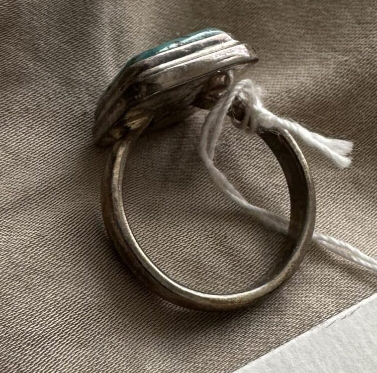 Ring Natural Turquoise in Sterling Silver thumbnail 2