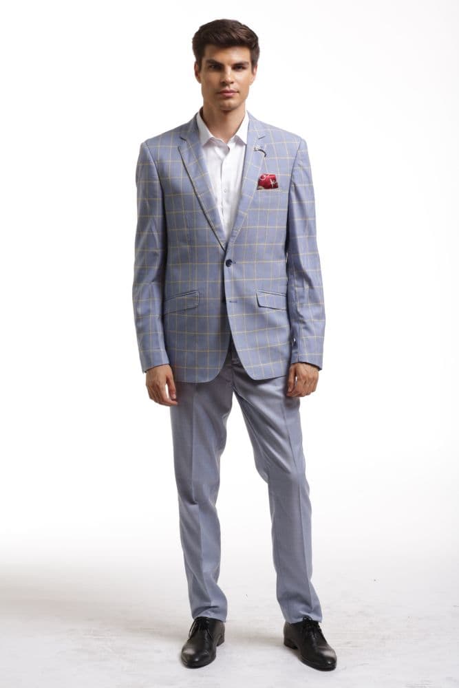 Ultimate Men’s Suits Slim Fit Plaid Blazer