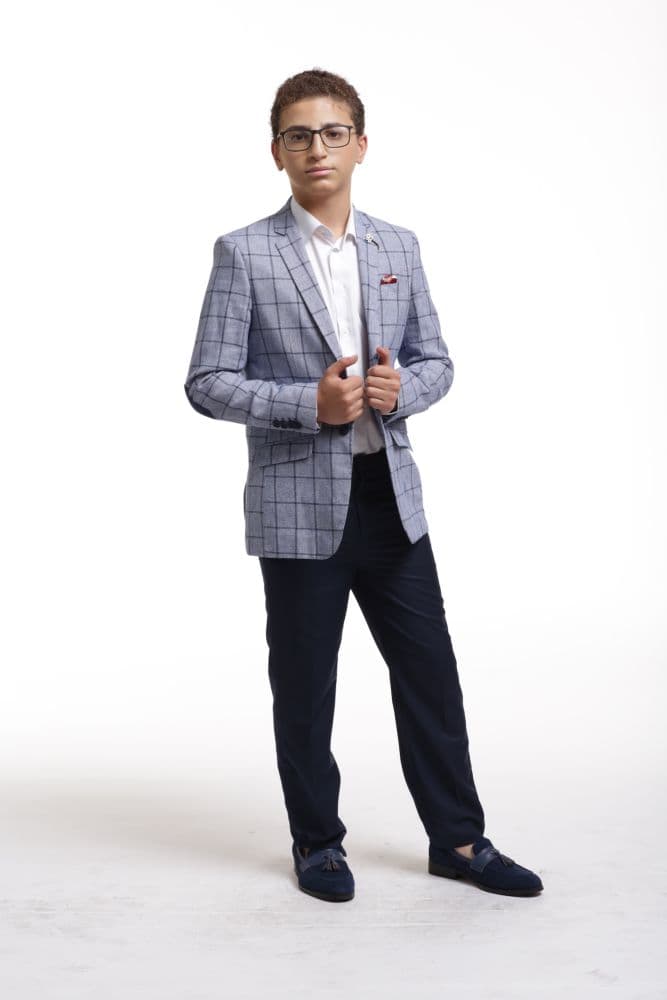 Elie Balleh Boy’s Checked Blazer: Timeless Style