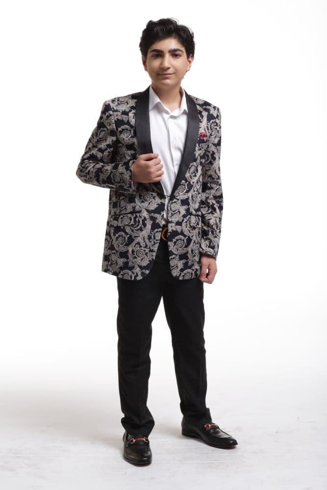 Elie Balleh Boys Floral Blazer Sports Coat Jacket thumbnail 2