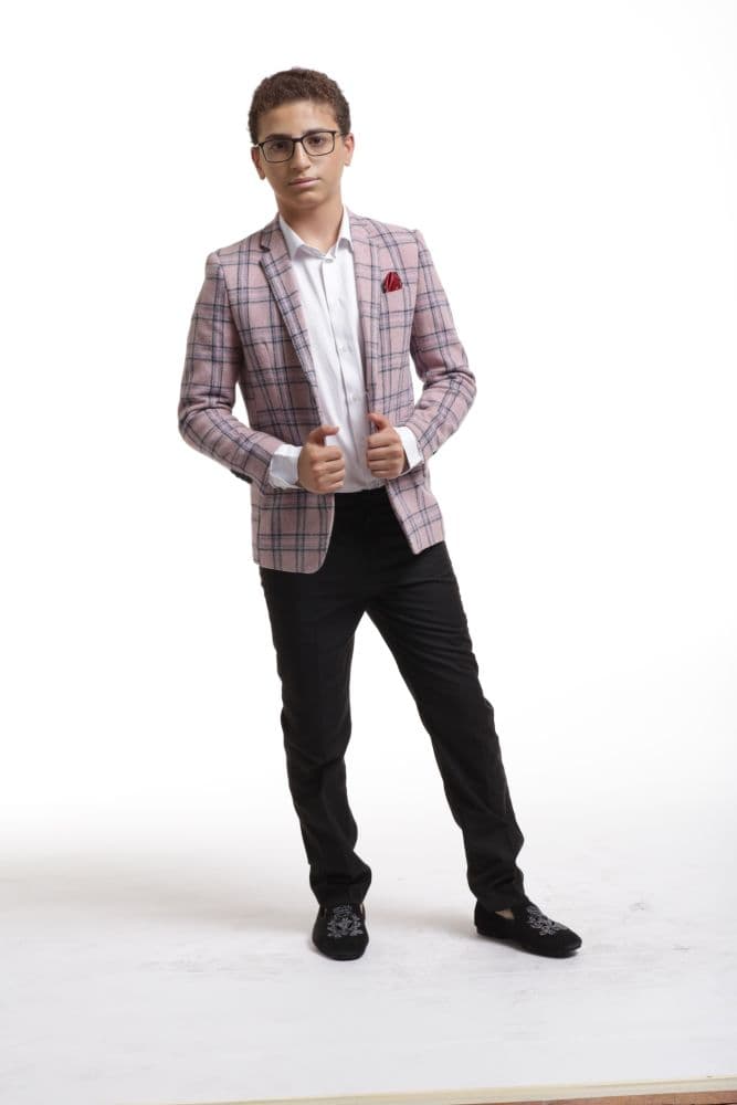 Boy’s Plaid Blazers Sports Coat Jacket by Elie Balleh
