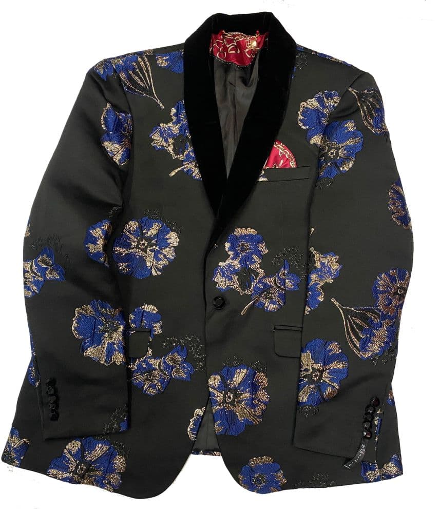 Floral Dinner Blazers Sports Coat Jacket for Boys