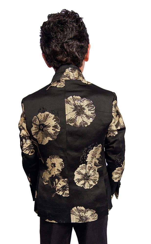 Floral Dinner Blazers Sports Coat Jacket for Boys thumbnail 4