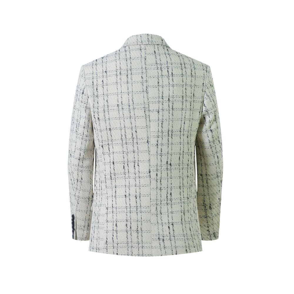 Slim Fit Windowpane Blazers Sports Coat for Boys thumbnail 2
