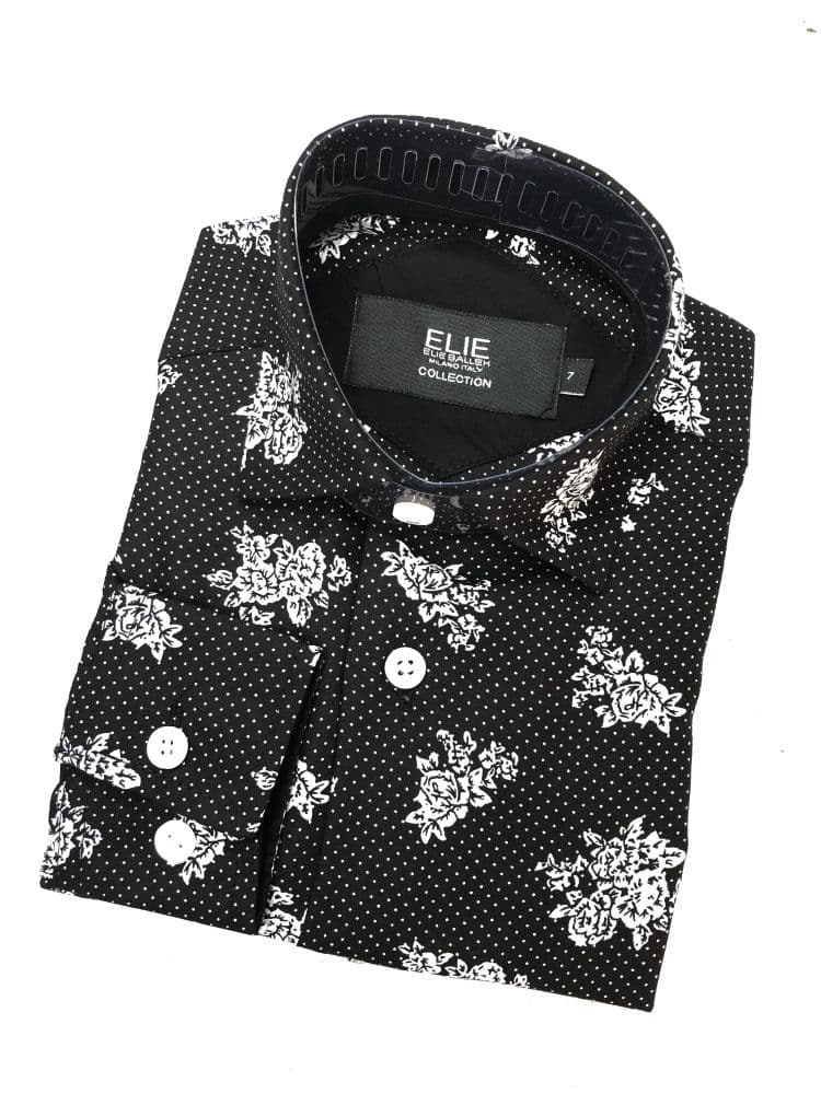 Black Button-Down Shirt for Men thumbnail 2
