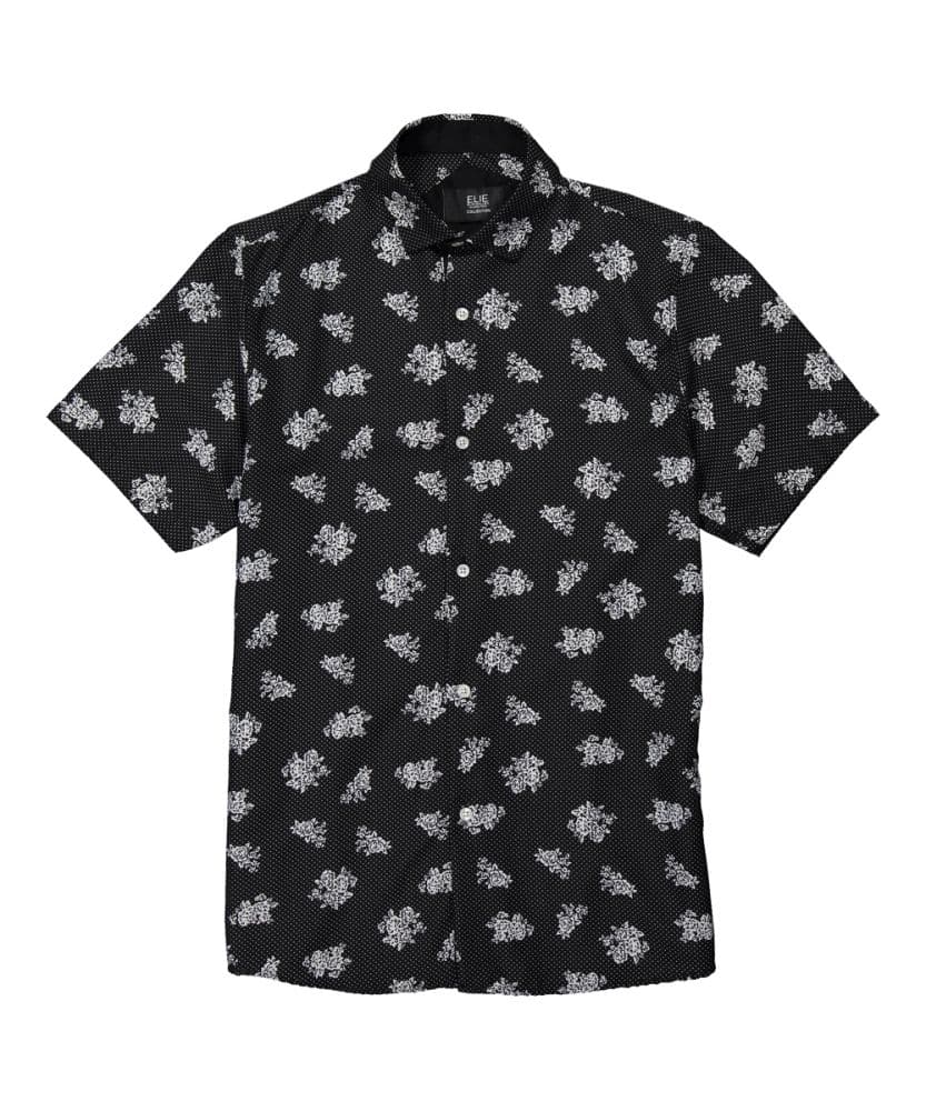 Floral Print Short Sleeve Shirt for Men – Blue thumbnail 2