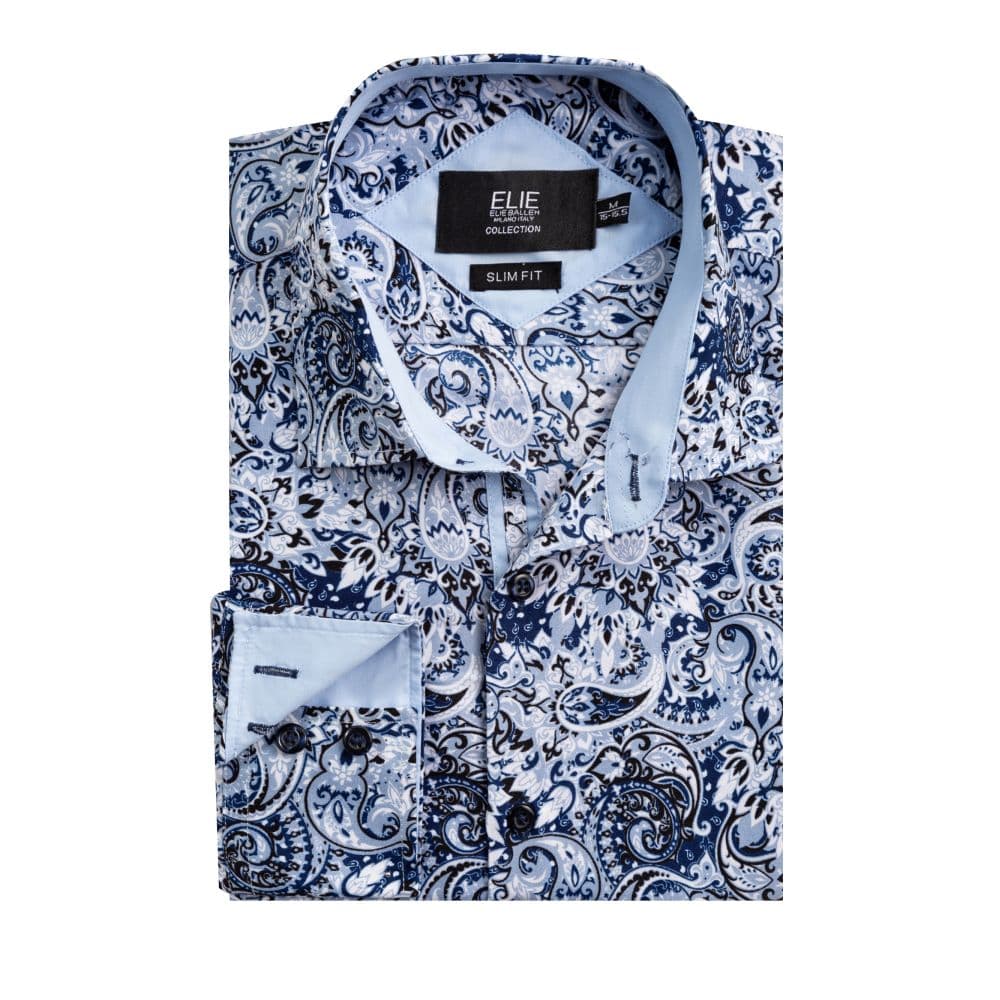 Elie Balleh Paisley Sport Shirt: The Ultimate Blend of Style and Comfort thumbnail 2