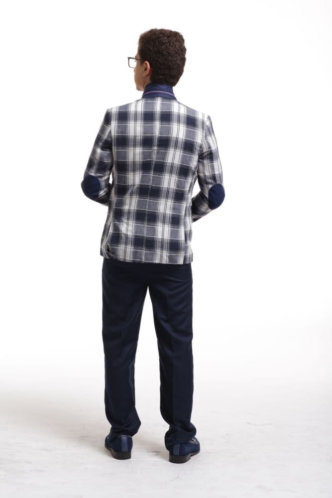 Elie Balleh Boy’s Plaid Blazer: A Touch of Heritage thumbnail 3