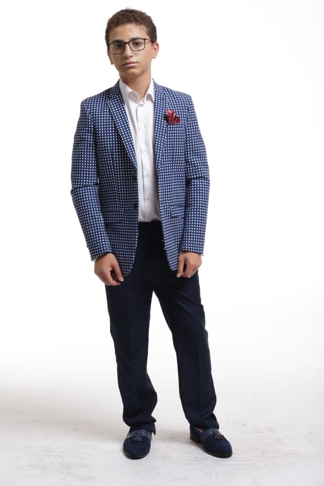 Elie Balleh Boy’s Checked Blazer: Timeless Style
