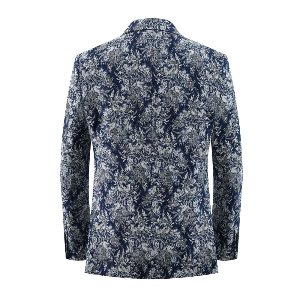 Men’s Floral Brocade Blazer Sports Coat Jacket thumbnail 2