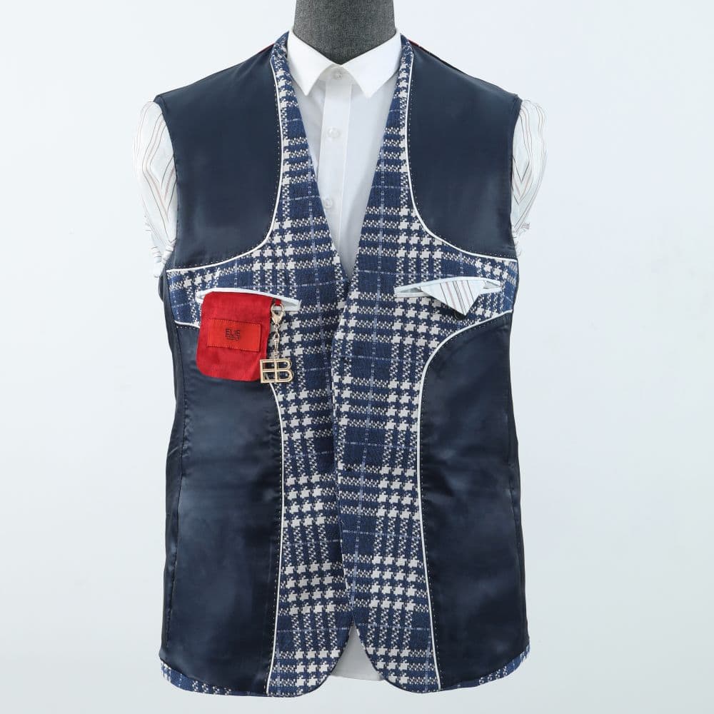 Elie Balleh Boy’s Buffalo Plaid Blazer: Rugged Style thumbnail 3