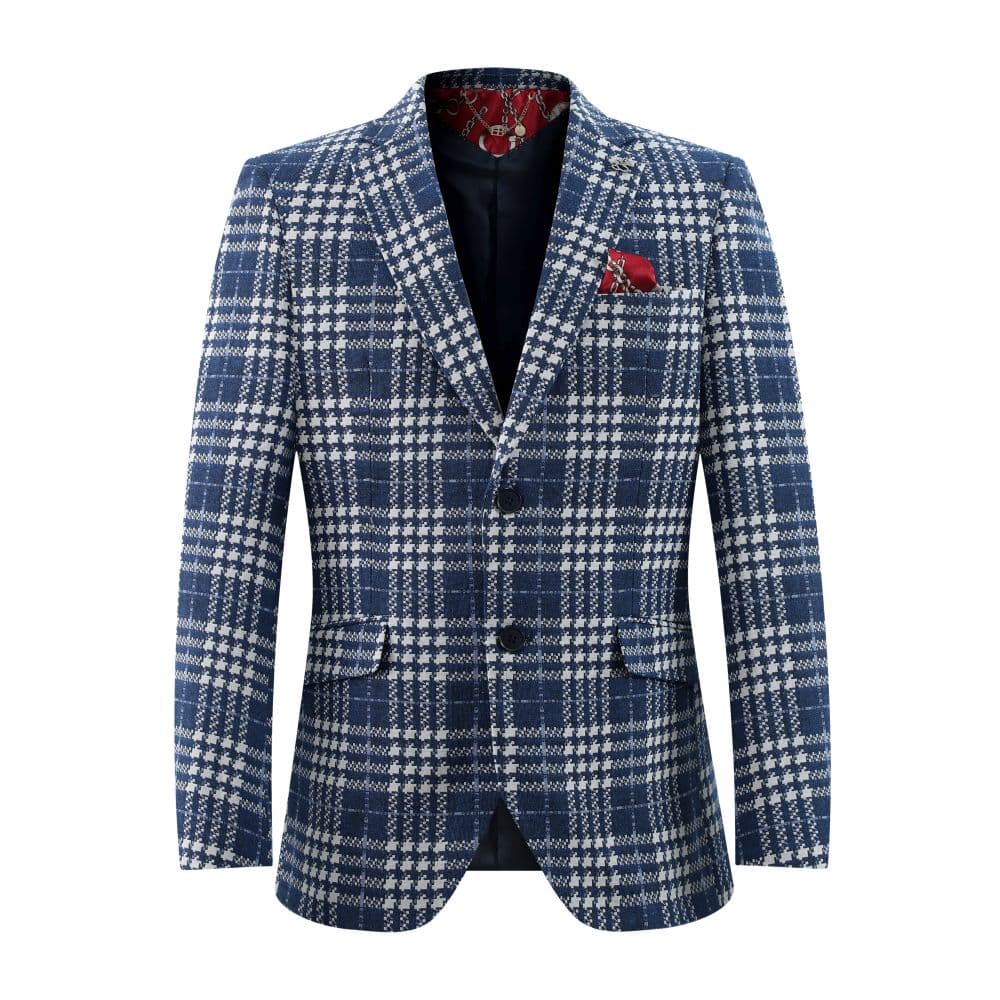 Elie Balleh Boy’s Buffalo Plaid Blazer: Rugged Style