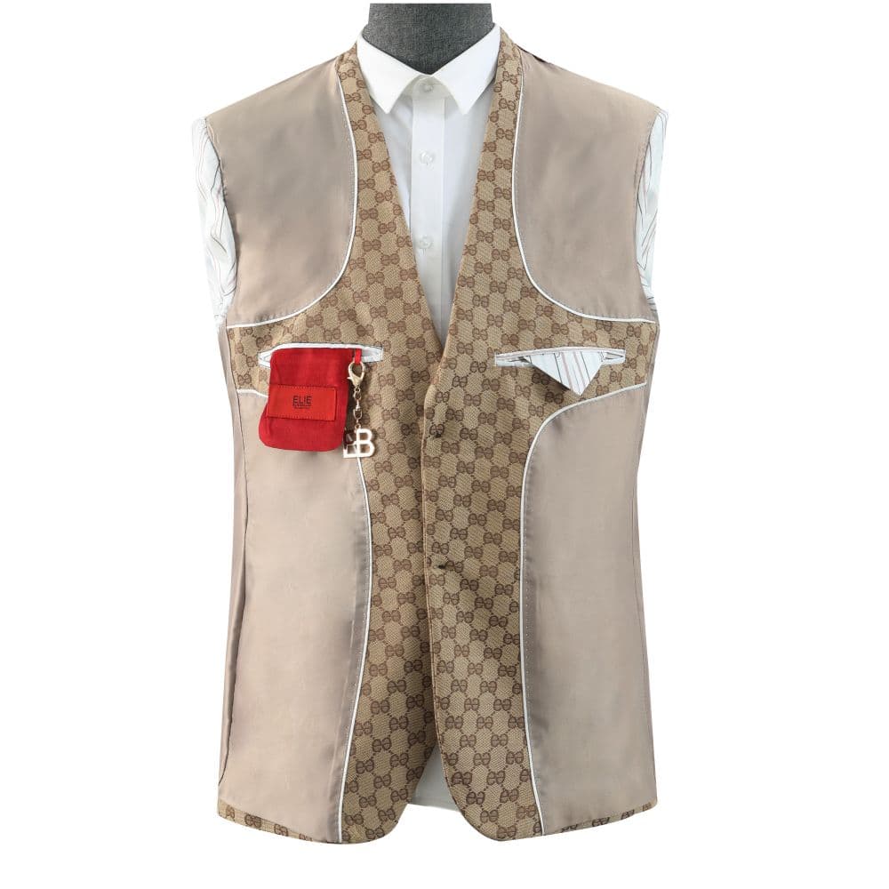 Elie Balleh Women’s Logo Brocade Blazers Sports Coat Jacket thumbnail 3